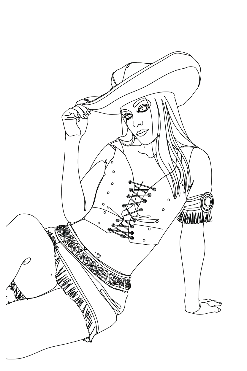 Nico Robin — Línea Verde Studio Nº1086